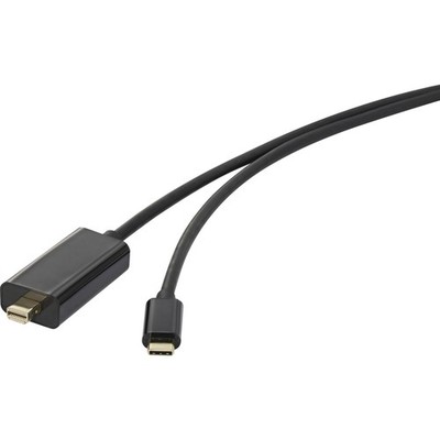 Renkforce USB-C  / Mini-DisplayPort Adapterkabel USB-C  Stecker, Mini Display...