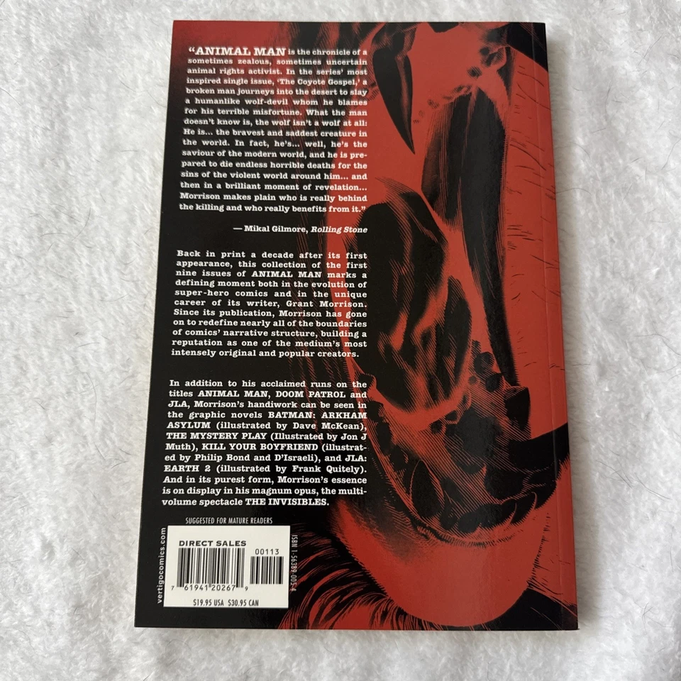 Animal Man TPB Vol 1 Grant Morrison DC Comics Vertigo 1991 Foto 2 de 2