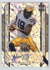 2021 Leaf Metal Draft Silver Marble /60 Jabril Cox #BA-JC1 Auto 5w7