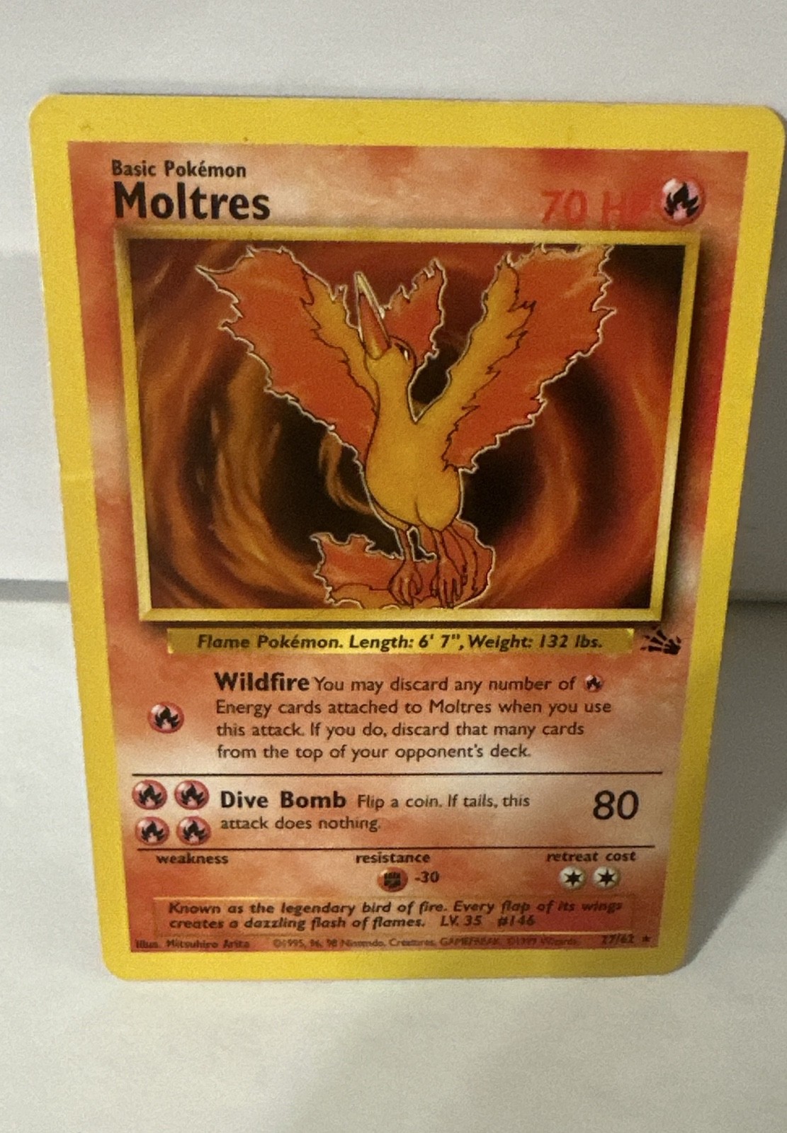 Moltres 27/62 Fossil Regular