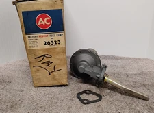 NOS (New Old Stock) AC Factory Rebuilt Fuel Pump 26523. (00)
