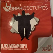 Morphcostumes - Black Megamorph - Kids Costume Chub Suit Inflatable