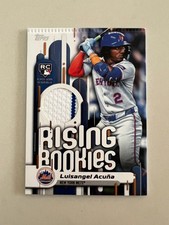 2025 Topps Update #RRR-LA Luisangel Acuna Rising Rookies Relic RC New York Mets
