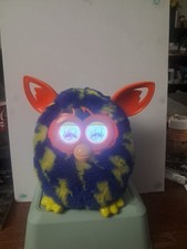 Furby Boom A6120 2012 Lightning Bolts Blue Yellow Orange Working Rare