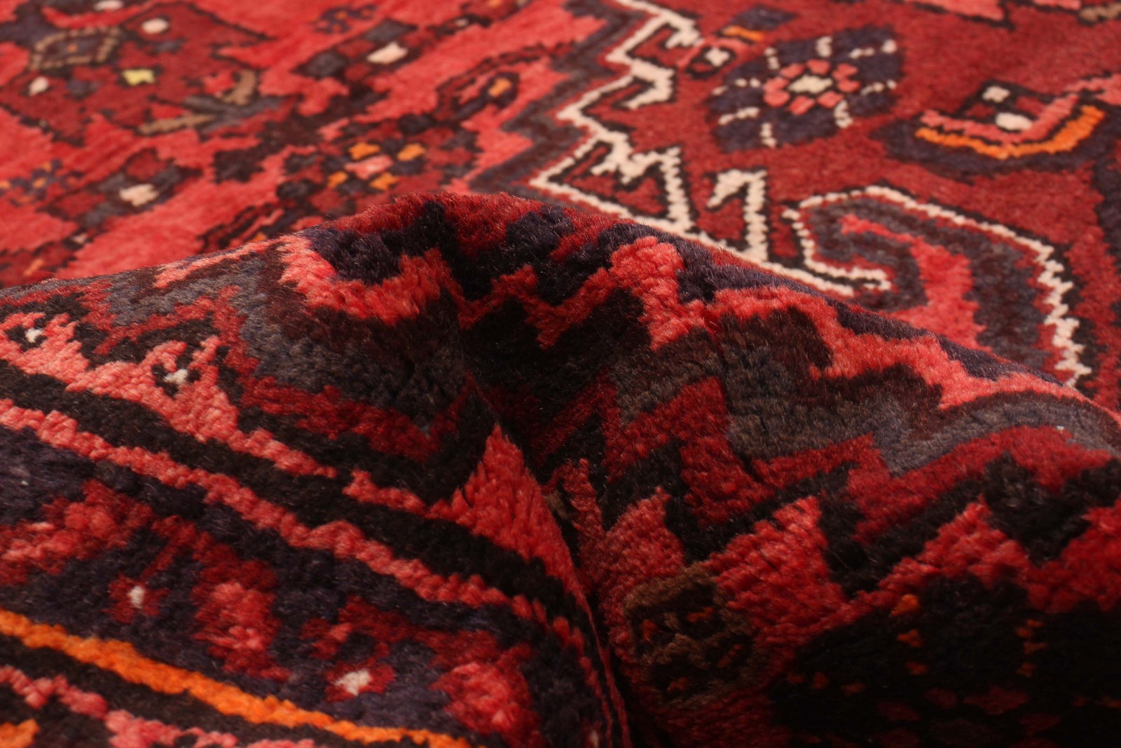 Traditional Vintage Hand-Knotted Oriental Carpet 3'6" x 6'9" Wool Area Rug