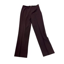 Ralph Lauren Black Label Designer Black Wool Blend Side Zip Pants Size 4