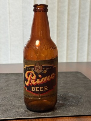 12oz Paper Label Hawaii Brewing Co Honolulu Hawaii Primo Beer Bottle