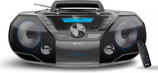 Philips Portable CD Player Boombox, Bluetooth with Cassette Radio. USB. MP3 NEW