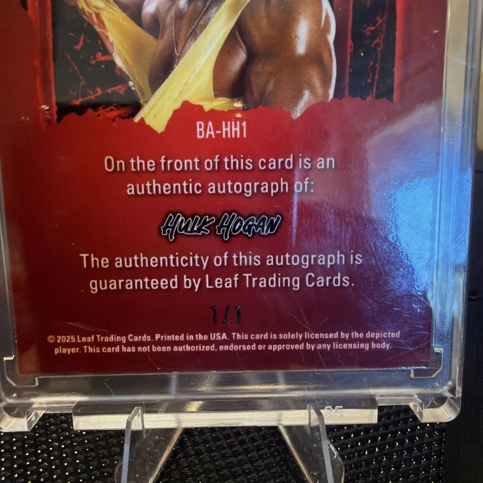 2025 Leaf Metal 万圣节 HULK HOGAN "12X 冠军"亲笔签名 #'d 1/1 — 第 3/3 张图片