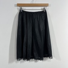 Vintage Y2K Fairy Grunge Slip Lace Trim Skirt Womens Small 90S Minimalist Dainty