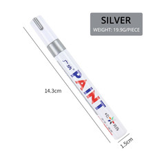 1pcs White Waterproof Cars Wheel Tire Oily Mark Pen Auto Rubber Tyre Paint Pen C