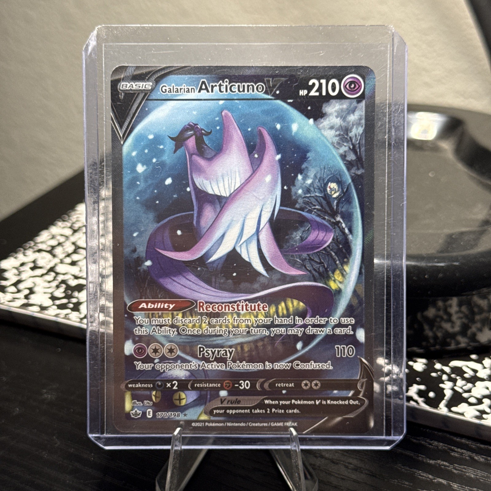 Pokémon TCG Chilling Reign Galarian Articuno v Alternate Full Art Card 170/198