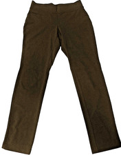 LANDS' END Women's Starfish Mid Rise Slim Leg Pull On Pants Brown Size XS 2-4