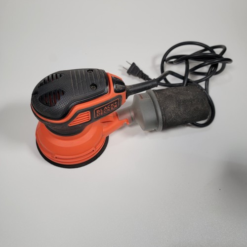 BLACK+DECKER Orbital Sander 5" 2.0 Amp 12000 OPM Corded BDERO100 - Tested