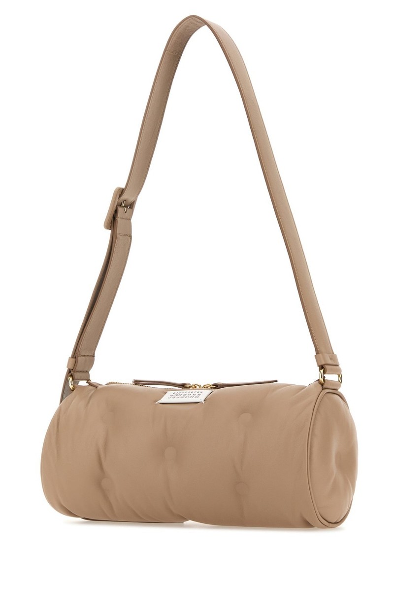 Maison Margiela ボストンバッグ ベージュ MAISON MARGIELA Glam Slam Nude Beige Brown Leather Shoulder Bag
