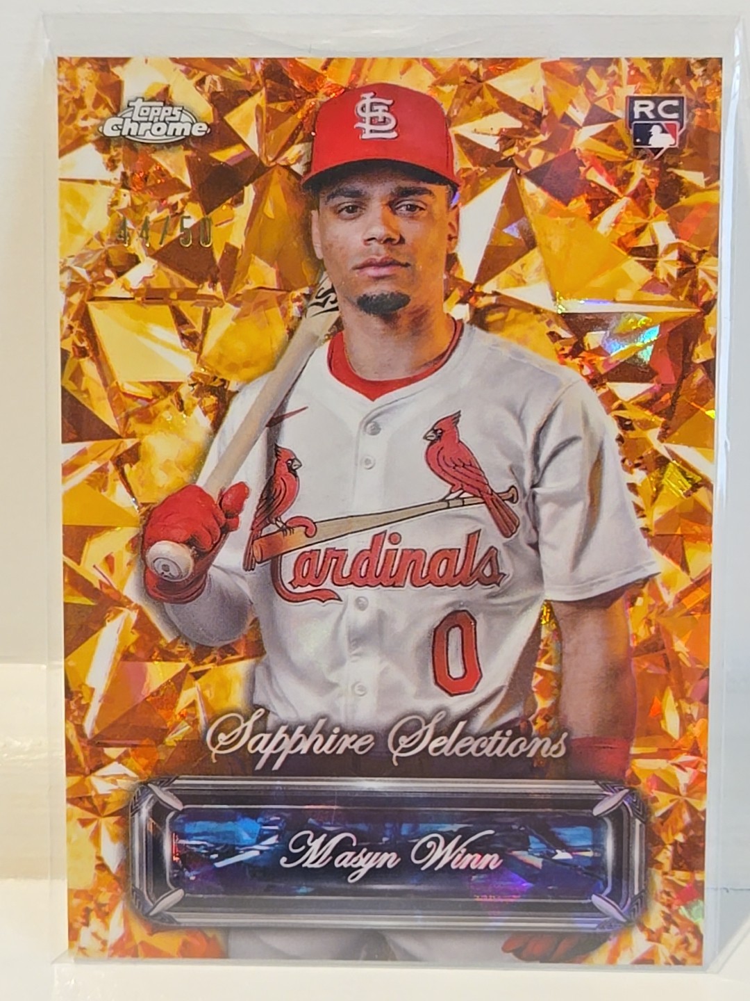 2024 Topps Chrome Update Series  Sapphire Selections Masyn Winn  Gold /50 (RC)