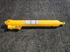 Hydraulic Long Ram Jack Oil 8 Ton Single Pump Clevis Base Yellow *MISSING HANDLE