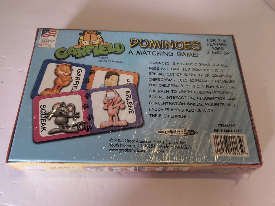 Garfield Dominoes Game (Great American Puzzle Factory, 2005) New In Box, Sealed - Image 2 of 2