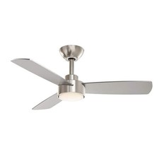 Hampton Bay Dorsey 36 in. Brushed Nickel Ceiling Fan with Remote  LED Light Kit