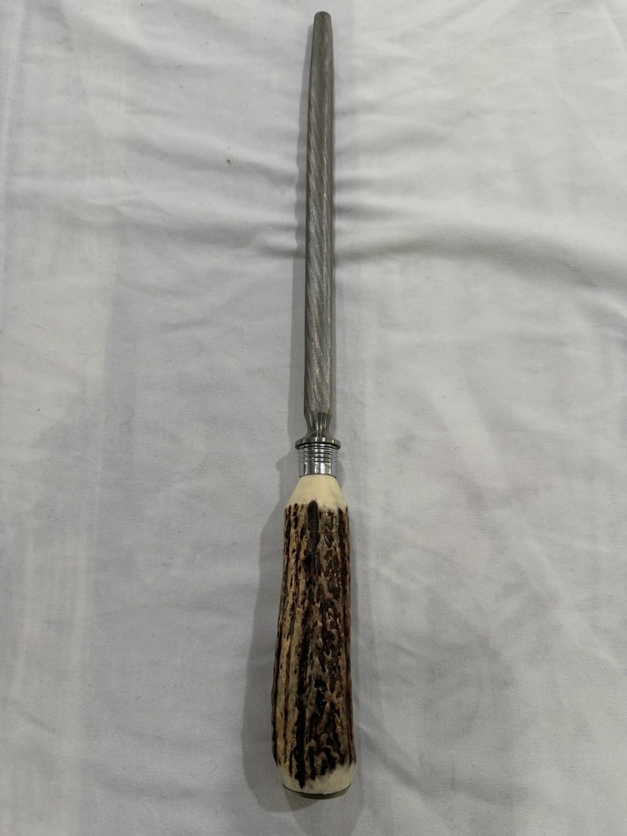 Latham & Owen Sheffield England Bone Handle Carving Set Knife Fork