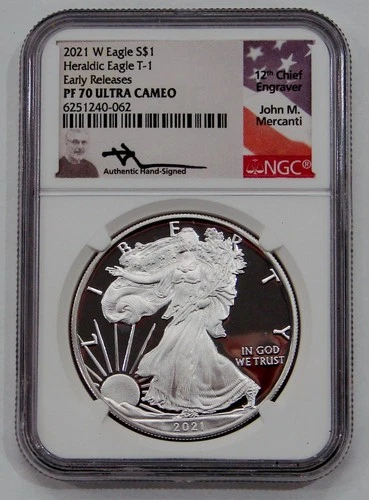 2021-W American Silver Eagle Proof — photo from the most recent tracked eBay sale