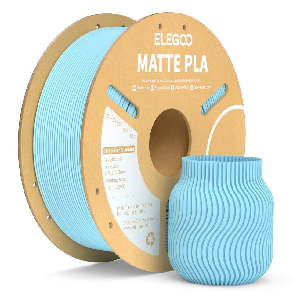 ELEGOO Matte PLA (10x1kg mix)