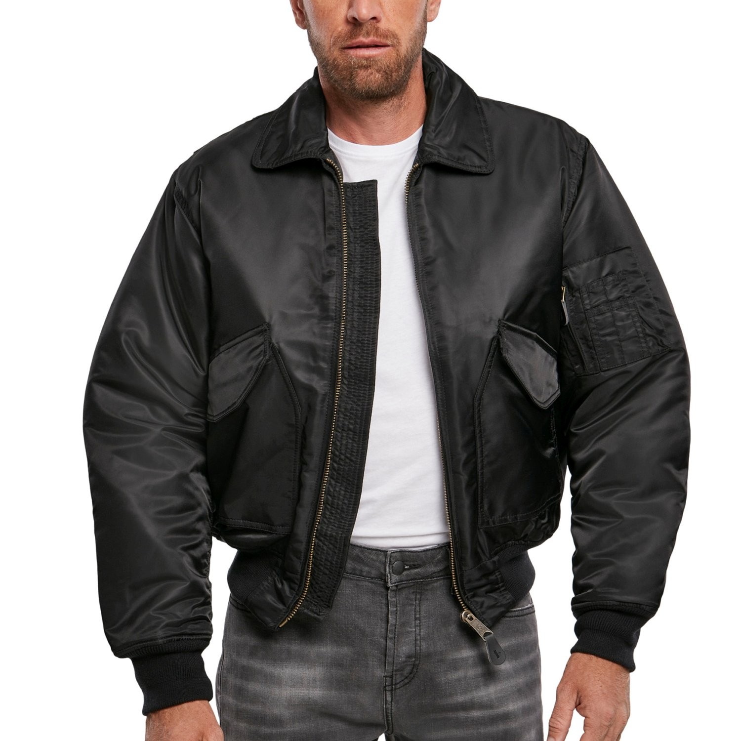 БОМБАРДИРОВЩИК Brandit - CWU Fliegerjacke schwarz