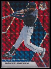 2021 Panini Mosaic Nomar Mazara Reactive Red   102