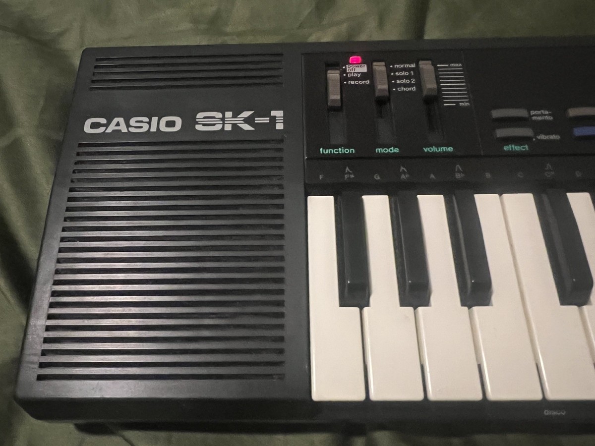 Casio SK-1 Portable LoFi Sampling Keyboard 1980's Restored and