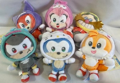 SONIC and FRIENDS Sanrio Maskottchen Plüsch Sonic Shadow Tails Amy Knuckles...