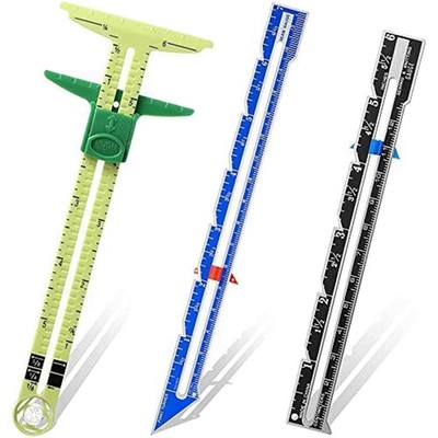 3er Set Gleitlehre, Nähwerkzeug-Set, Messgeräte für Cu6612