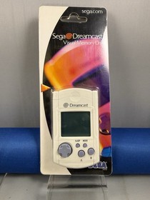 Sega Dreamcast White Visual Memory Unit VMU w/ Original Packaging - Tested!