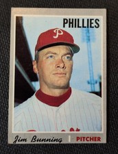 1970 Topps Baseball #403 Jim Bunning - Philadelphia Phillies