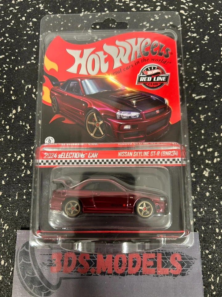 RLC NISSAN SKYLINE R34 GTR 2024 SELECTIONS CAR HOT WHEELS 1:64