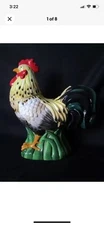 Rare Treasure Craft French Rooster Cookie Jar New In Box