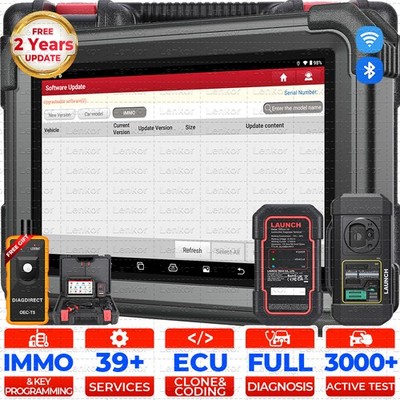 2026 LAUNCH X431 IMMO PLUS PAD VII Key Programming Car Diagnostic Tool ECU Clone