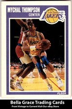 1989-90 Fleer Mychal Thompson #79 Los Angeles Lakers NBA Basketball