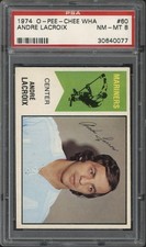 1974 O-Pee-Chee WHA Andre Lacroix #60 PSA 8 NM-MT San Diego Mariners 