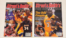2000 & 2001 Street & Smith's Pro Basketball Magazine Kobe Bryant & Shaq on Cover