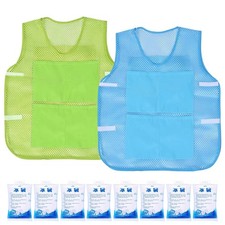 Ice Vest Cooling Vest for Men Women Teens with 8 Ice Packs Summer Cooling Vest
