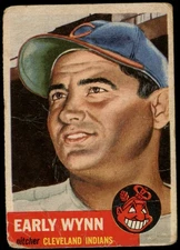 1953 Topps 61 Early Wynn Cleveland Indians HOF