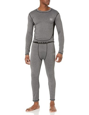 MeetHoo Men's Winter Warmth: Fleece-Lined Long Johns for Your Chilly Shenanigans