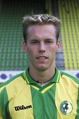 Jan Paul Saeijs during the team presentation of ADO Den Haag in ju- Old Photo