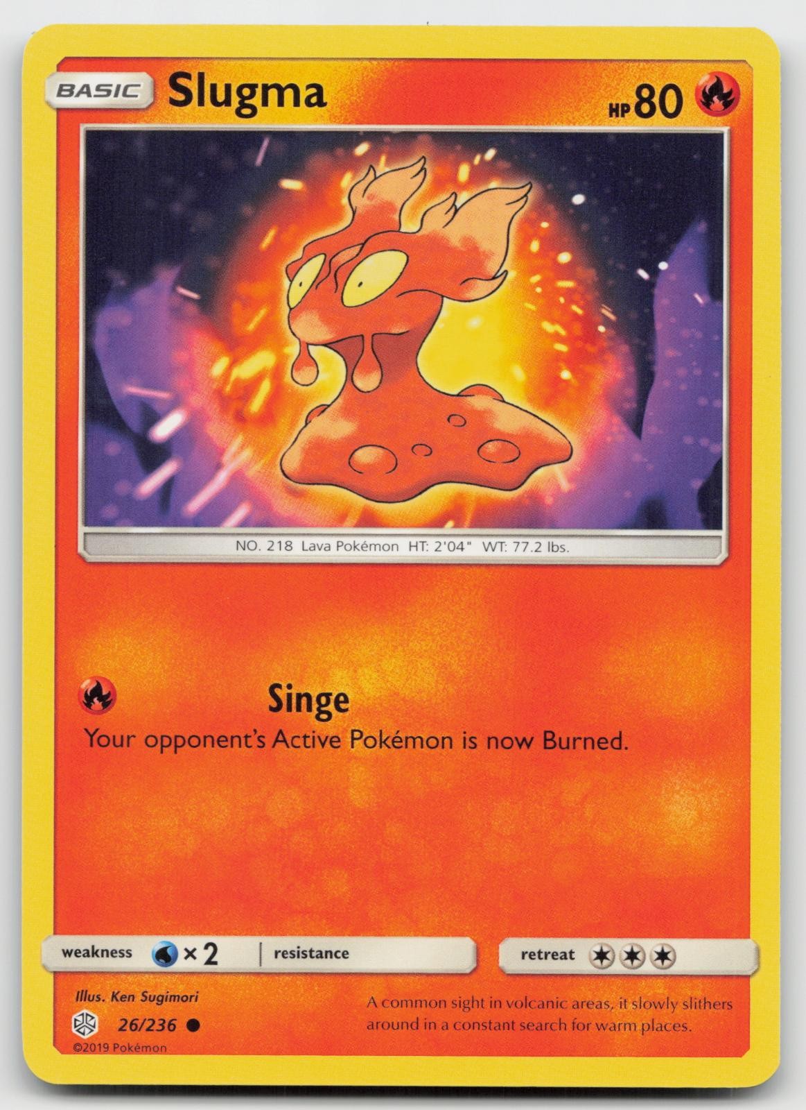 Slugma 26/236 Common Cosmic Eclipse Pokemon NM