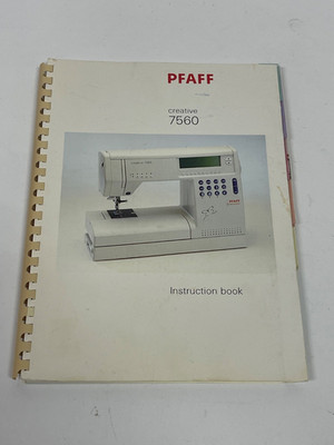 PFAFF Creative 7560 Sewing Machine OEM 145 Page Color Instruction Manual Book