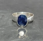 Beautiful Sapphire Gemstone Ring 925 Sterling Silver Handmade Vintage Men's Ring