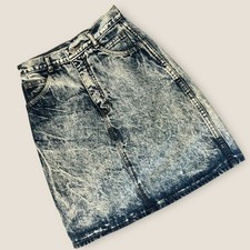Vintage Jordache Acid Wash Denim Skirt USA Made Size 5 High Waist