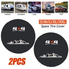 2PCS Tire Covers Waterproof Wheel Tyre RV Trailer Camper Sun Protector 25"-35"