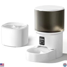 Smart Automatic Cat Feeder & Water Fountain Combo - 4L Feeder + 3L Fountain