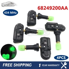 4x 68249200AA TPMS TIRE PRESSURE SENSOR For Jeep Cherokee Dodge RAM 1500 2014-18